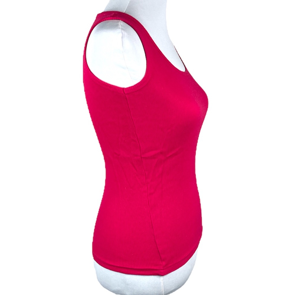 Grip Ribbed Tank Top Pink Size Small - Picture 4 of 6